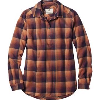 Women's Legendary Whitetails Firelight Popover Flannel Tunic Top