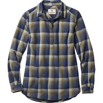 Women's Legendary Whitetails Firelight Popover Flannel Tunic Top