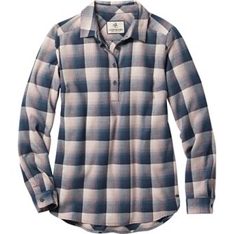Women's Legendary Whitetails Firelight Popover Flannel Tunic Top