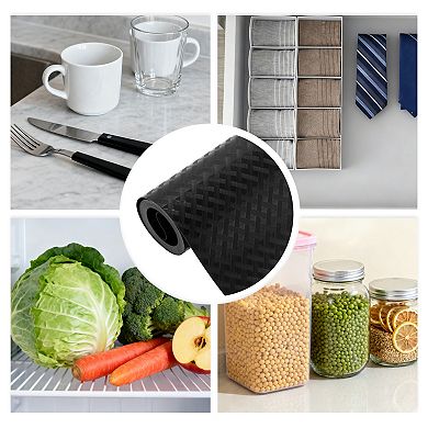 Diagonal Check Pattern Shelf Liner 118.11"x23.62" 1 Pc