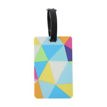 1 pc Triangle Block Pattern Luggage Tag for Travelling