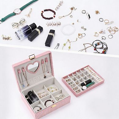 2-Layer Jewelry Organizer Box for Women
