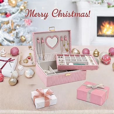 2-Layer Jewelry Organizer Box for Women