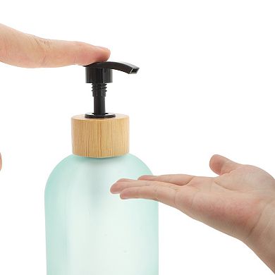 Cylinder Frosted Soap Dispenser 1 Pc
