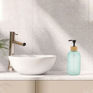 Cylinder Frosted Soap Dispenser 1 Pc