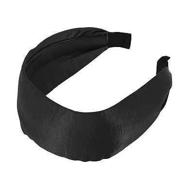 Satin Solid Color Wide Headband 1 Pc
