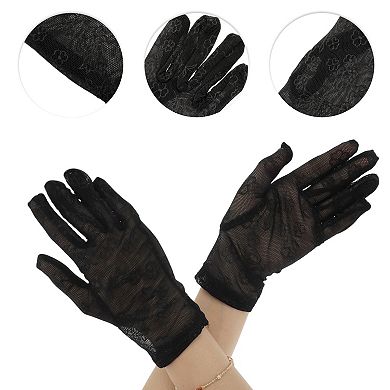 Ditsy Floral Sunblock Mittens for Women 1 Pair
