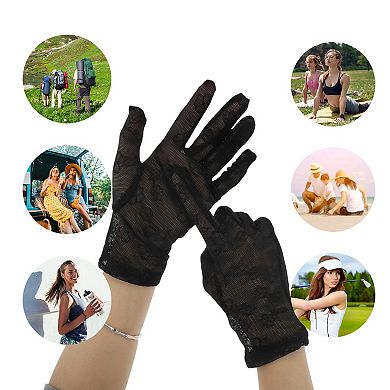 Ditsy Floral Sunblock Mittens for Women 1 Pair