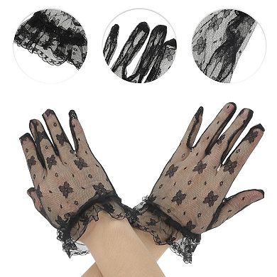 Butterfly Sunblock Mittens for Women 1 Pair