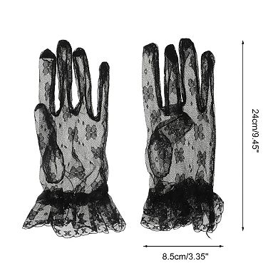 Butterfly Sunblock Mittens for Women 1 Pair
