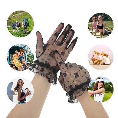 Butterfly Sunblock Mittens for Women 1 Pair