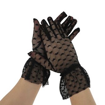 Heart Sunblock Mittens for Women 1 Pair