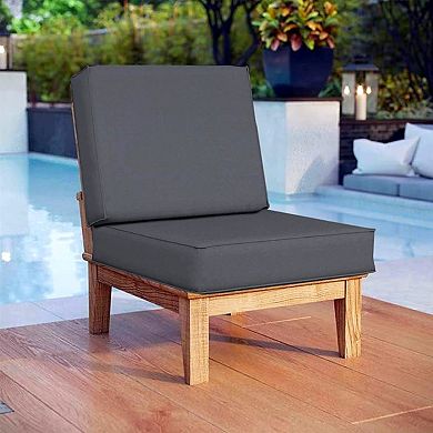 Covers&All Square Outdoor Cushion Slipcover with Zippers for Patio Couch Sofa Seats,Water & UV