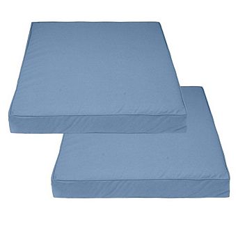 Covers&All Square Outdoor Cushion Slipcover with Zippers for Patio Couch Sofa Seats,Water & UV