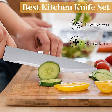 Alpine Cuisine Stainless Steel Cutlery Set 13-piece, Durable & Rust Resistant, Multipurpose Use