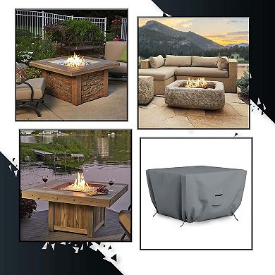 Covers&All Outdoor Square Fire Pit Cover