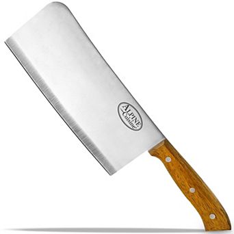 Alpine Cuisine Stainless Steel Meat Cleaver Butcher Knife 8-inch - Rose Wood Handle