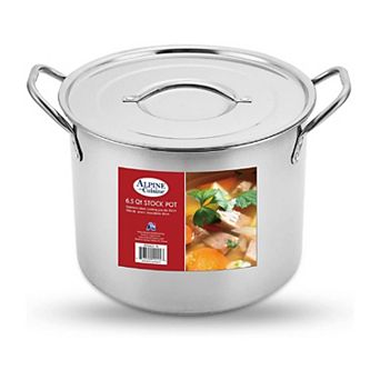 Alpine Cuisine Ai14437-6 Aramco Stock Pot Stainless Steel, 6.5-quart