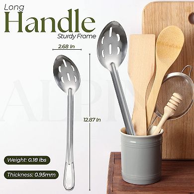 Alpine Cuisine Utensils 4-piece Set, Wooden Spoons Utensil Set, Perfect For Everyday Use