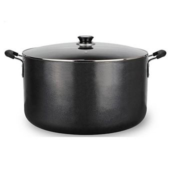 Alpine Cuisine 35-qt Non-stick Stock Pot With Tempered Glass & Carrying Handles, Multi-purpose