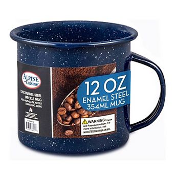 Alpine Cuisine Enamel Steel Dark Blue Speckle Mug 12oz