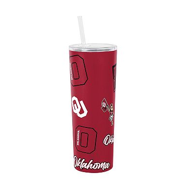 Logo Brands Oklahoma Sooners 30oz Dreamweave Straw Tumbler