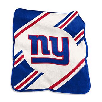New York Giants Raschel Stripe Throw Blanket