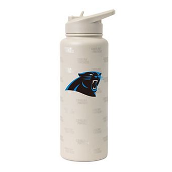 Logo Brands Carolina Panthers 34oz. Sand Ghost Quencher Bottle