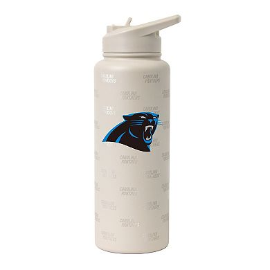 Logo Brands Carolina Panthers 34oz. Sand Ghost Quencher Bottle