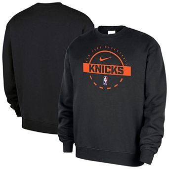 Men's Nike Black New York Knicks 2025/26 Authentic Practice Club Sweatshirt