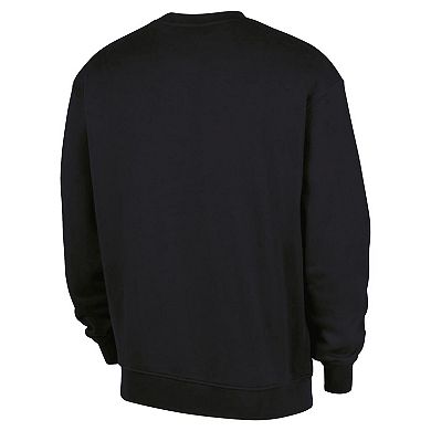 Men's Nike Black New York Knicks 2025/26 Authentic Practice Club Sweatshirt