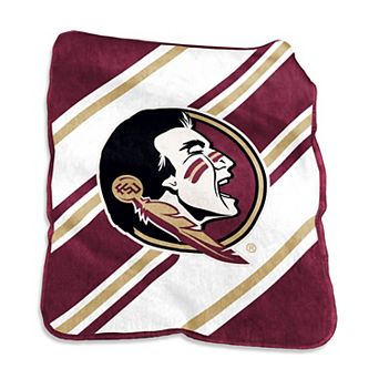 Florida State Seminoles Raschel Stripe Throw Blanket