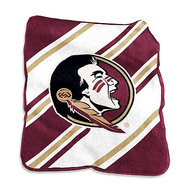 Florida State Seminoles Raschel Stripe Throw Blanket