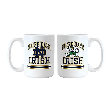 Notre Dame Fighting Irish 15oz. Current & Throwback Mug Set