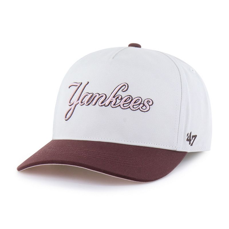 Unisex '47 Stone/Burgundy New York Yankees Love Letter Adjustable Hitch Hat, Team