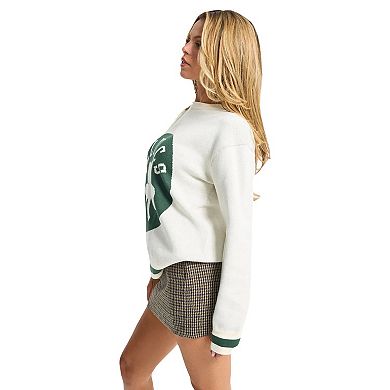 Unisex Terez Cream Boston Celtics Oversized Sweater