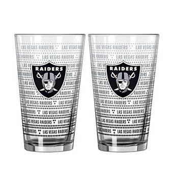 Logo Brands Las Vegas Raiders Two-Pack Chant Fade 16oz. Pint Glass Set