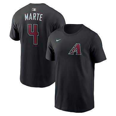 Men's Nike Ketel Marte Black Arizona Diamondbacks Name & Number T-Shirt