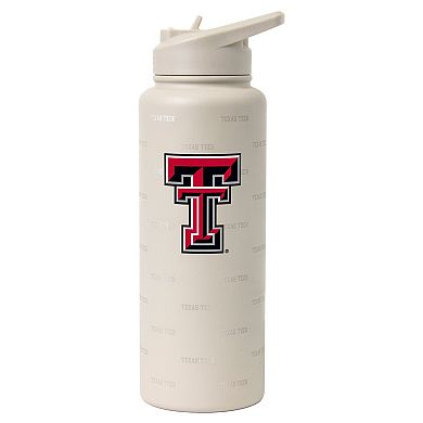 Logo Brands Texas Tech Red Raiders 34oz. Sand Ghost Quencher Bottle