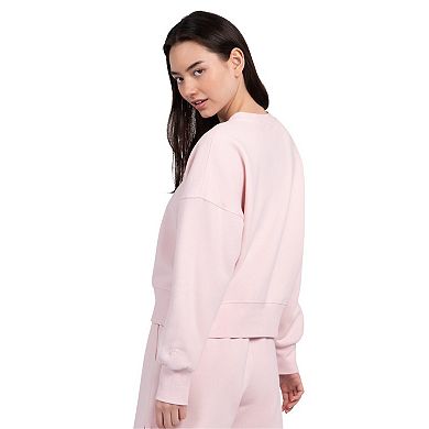 Women's Starter Pink Philadelphia Flyers Boxy Crewneck Sweatshirt