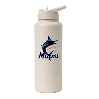 Logo Brands Miami Marlins 34oz. Sand Ghost Quencher Bottle