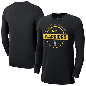 Men's Nike Black Golden State Warriors Authentic Long Sleeve Practice T-Shirt