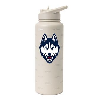 Logo Brands UConn Huskies 34oz. Sand Ghost Quencher Bottle