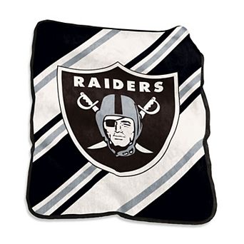 Las Vegas Raiders Raschel Stripe Throw Blanket