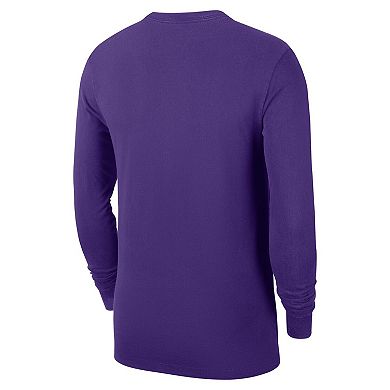 Men's Nike Purple Los Angeles Lakers Authentic Long Sleeve Practice T-Shirt