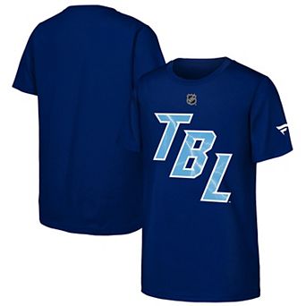 Youth Fanatics Blue Tampa Bay Lightning 2026 NHL Stadium Series Authentic Locker Room T-Shirt