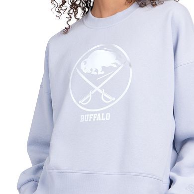 Women's Starter Blue Buffalo Sabres Boxy Crewneck Sweatshirt