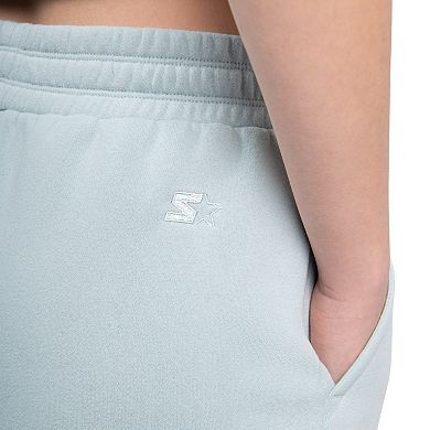 Women's Starter Pastel Green Green Bay Packers Travel Pastels Fleece Short
