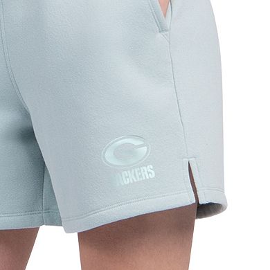 Women's Starter Pastel Green Green Bay Packers Travel Pastels Fleece Short