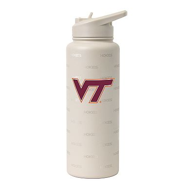Logo Brands Virginia Tech Hokies 34oz. Sand Ghost Quencher Bottle